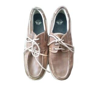Dockers Men's Boat Shoes Tan Color Size 12M  Leather Summer Spring